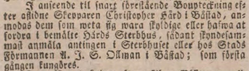 INRIKES TIDNINGAR – 14 augusti 1798