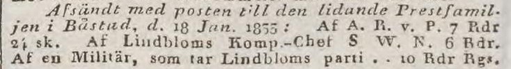 AFTONBLADET – 19 januari 1833