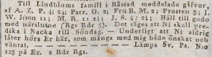 AFTONBLADET – 24 januari 1833