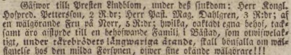STOCKHOLMS DAGBLAD – 4 juni 1833