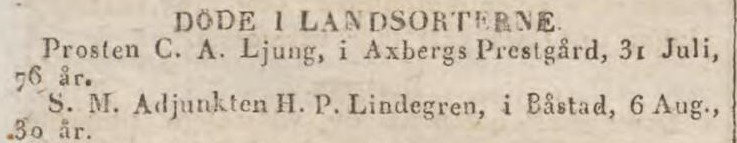 AFTONBLADET – 6 september 1833