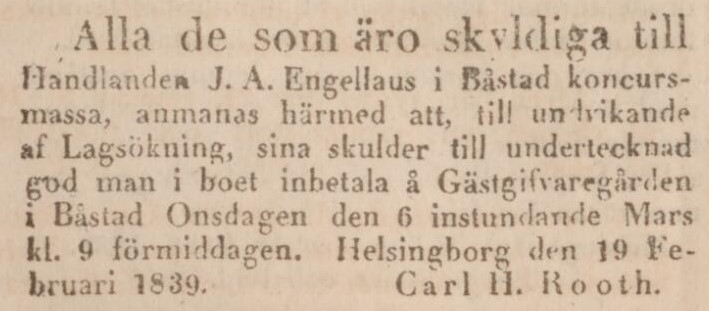Telegrafen – 26 februari 1839