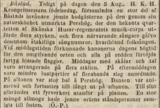 POST- OCH INRIKES TIDNINGAR – 31 augusti 1852