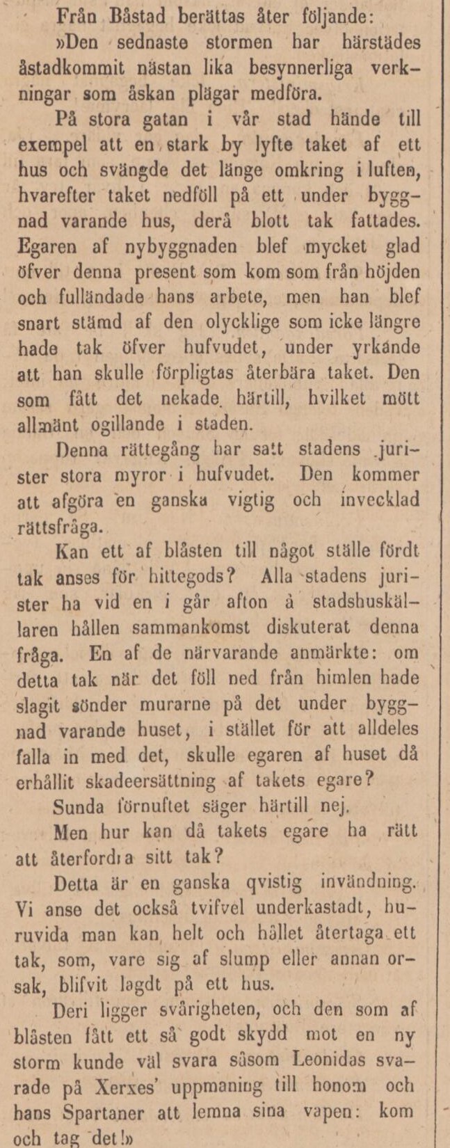 FRISKYTTEN – 16 oktober 1852 (forts.)