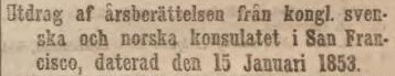 AFTONBLADET – 6 april 1853
