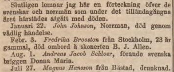 AFTONBLADET – 6 april 1853 (forts.)