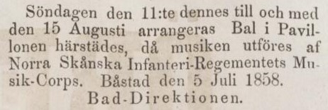 ÖRESUNDSPOSTEN – 7 juli 1858