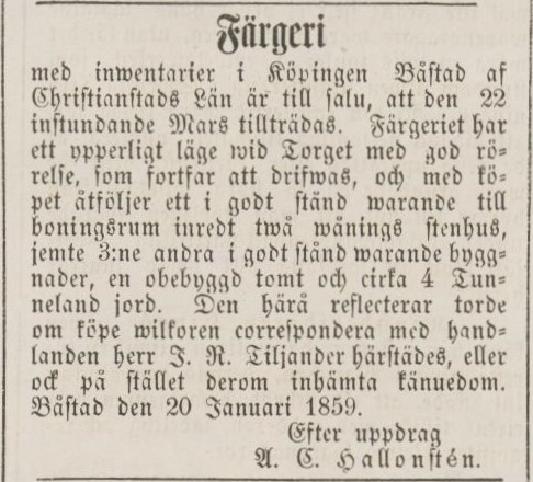 ÖRESUNDSPOSTEN – 28 januari 1859