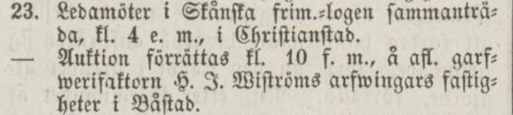 HALLANDSPOSTEN – 21 mars 1860