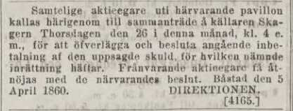 GÖTEBORGS HANDELS- OCH SJÖFARTSTIDNING – 10 april 1860
