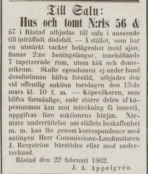 ÖRESUNDSPOSTEN – 28 februari 1862