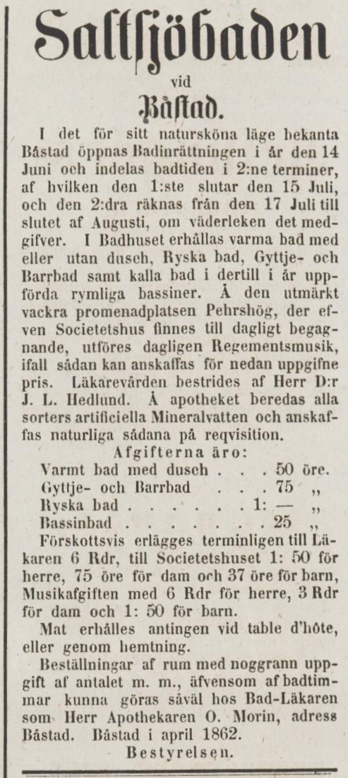ÖRESUNDSPOSTEN – 23 april 1862