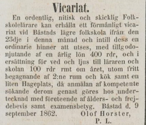ÖRESUNDSPOSTEN – 10 september 1862