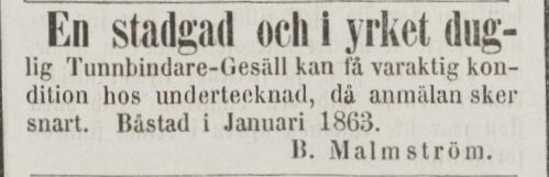 ÖRESUNDSPOSTEN – 8 januari 1863