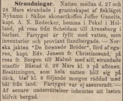 GÖTEBORGSPOSTEN – 10 april 1863