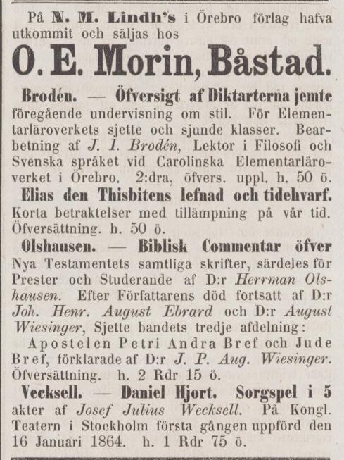 ÖRESUNDSPOSTEN – 26 april 1864