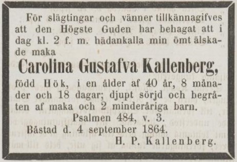 ÖRESUNDSPOSTEN – 6 september 1864