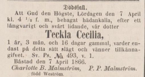 ÖRESUNDSPOSTEN – 10 april 1866