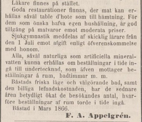 ÖRESUNDSPOSTEN – 14 april 1866 (forts.)