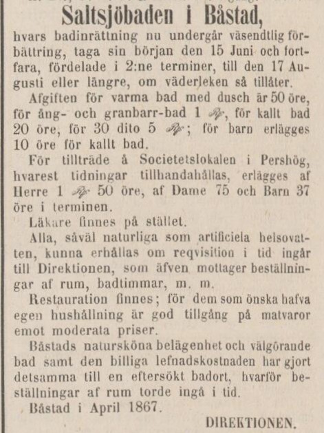 ÖRESUNDSPOSTEN – 25 april 1867