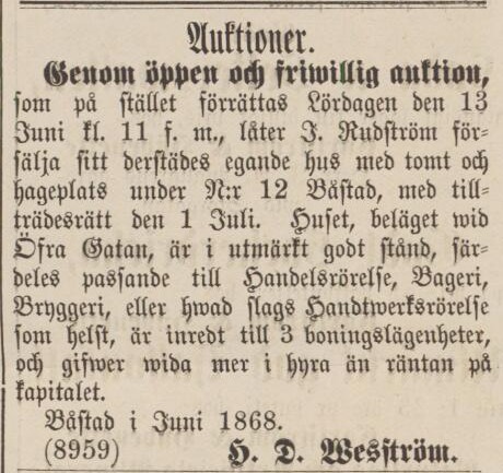 HALLANDSPOSTEN – 10 juni 1868