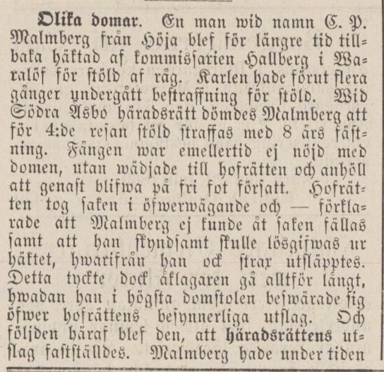 ENGELHOLMS TIDNING – 3 augusti 1869