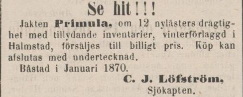 ÖRESUNDSPOSTEN – 10 februari 1870