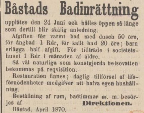 ÖRESUNDSPOSTEN – 25 april 1870