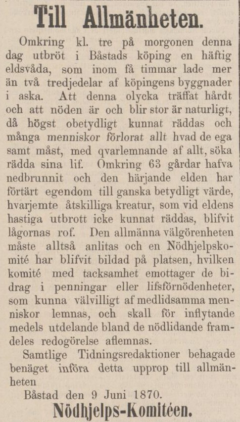 ÖRESUNDSPOSTEN – 11 juni 1870