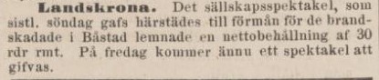 SYDSVENSKA DAGBLADET – 14 juli 1870