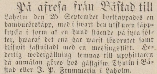 ENGELHOLMS TIDNING – 11 oktober 1870