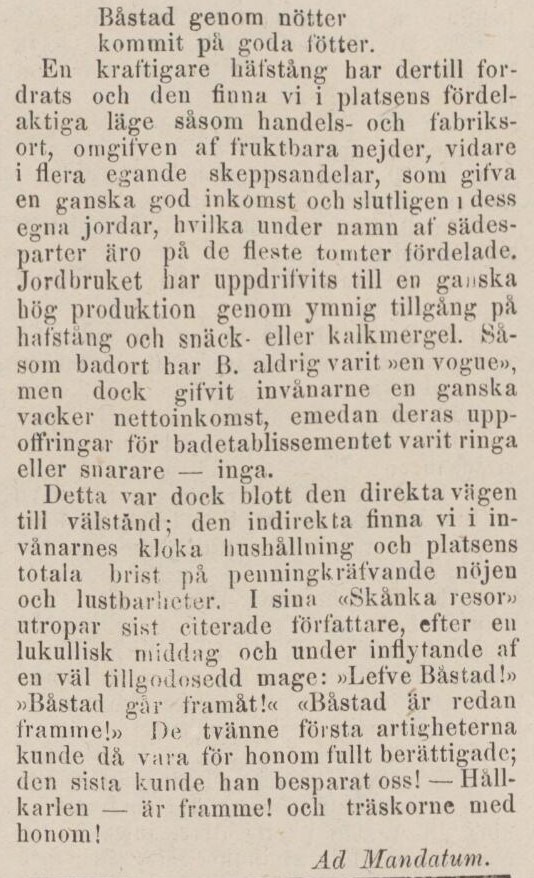 ENGELHOLMS TIDNING – 9 februari 1872 (forts.)