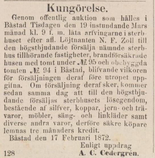 ENGELHOLMS TIDNING – 20 februari 1872
