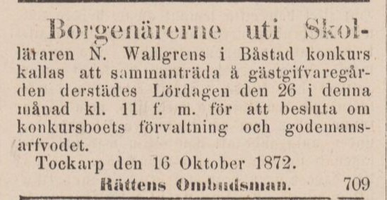 ENGELHOLMS TIDNING – 25 oktober 1872