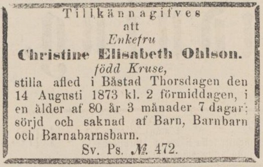 ENGELHOLMS TIDNING – 19 augusti 1873