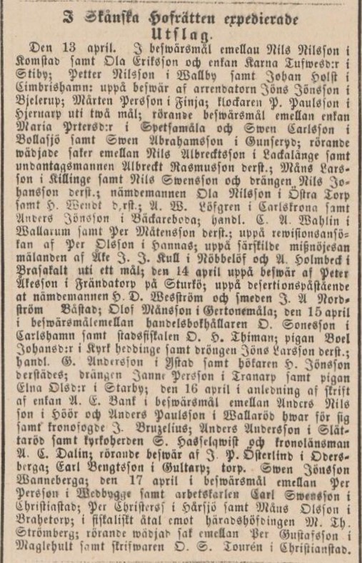 ÖRESUNDSPOSTEN – 25 april 1874