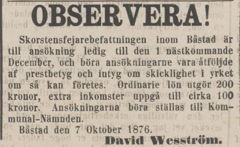 ÖRESUNDSPOSTEN – 12 oktober 1876