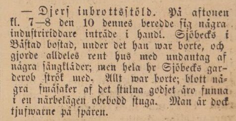 ENGELHOLMSPOSTEN – 15 februari 1878