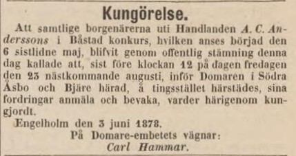 POST- OCH INRIKES TIDNINGAR – 13 juni 1878