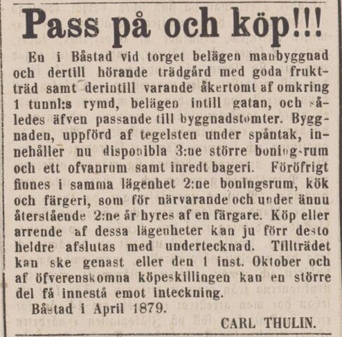 ÖRESUNDSPOSTEN – 28 april 1879 (forts.)