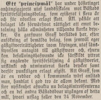 SKÅNSKA POSTEN – 6 november 1879