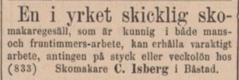 HALLANDSPOSTEN – 30 april 1880