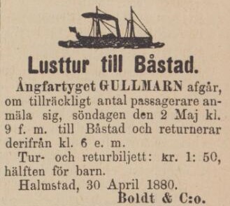 HALLAND – 1 maj 1880