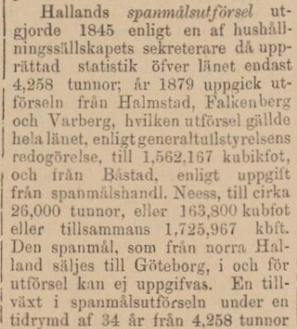 HALLAND – 9 november 1880