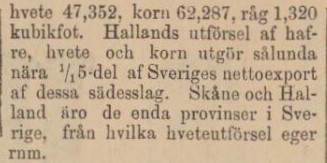 HALLAND – 9 november 1880 (forts.)