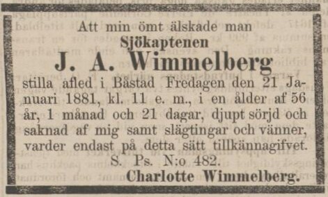 ÖRESUNDSPOSTEN – 24 januari 1881