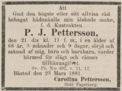 ÖRESUNDSPOSTEN – 24 mars 1881