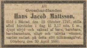 GÖTEBORGS HANDELS- OCH SJÖFARTSTIDNING – 30 april 1881