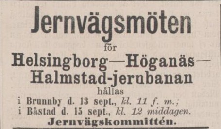 HELSINGBORGS TIDNING – 8 september 1881