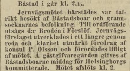 NORRA SKÅNE – 16 september 1881
